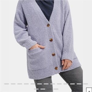 Ugg Joselyn Lounge Cardigan Lilac Purple Sherpa Comfy Women’s Small Oversized